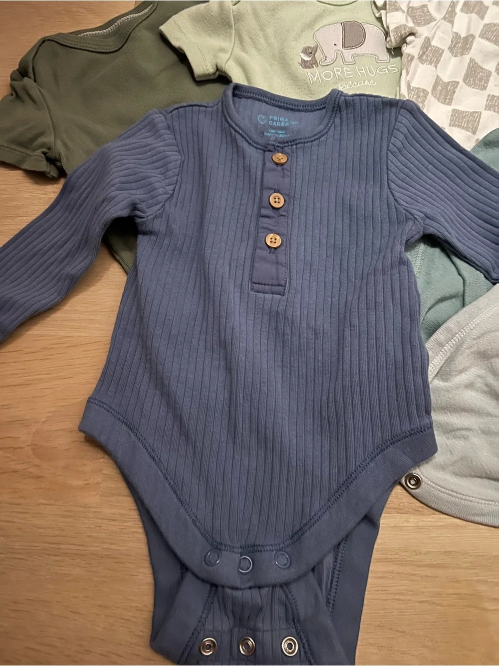 Bundle on Blue and Green Baby One-Piece
